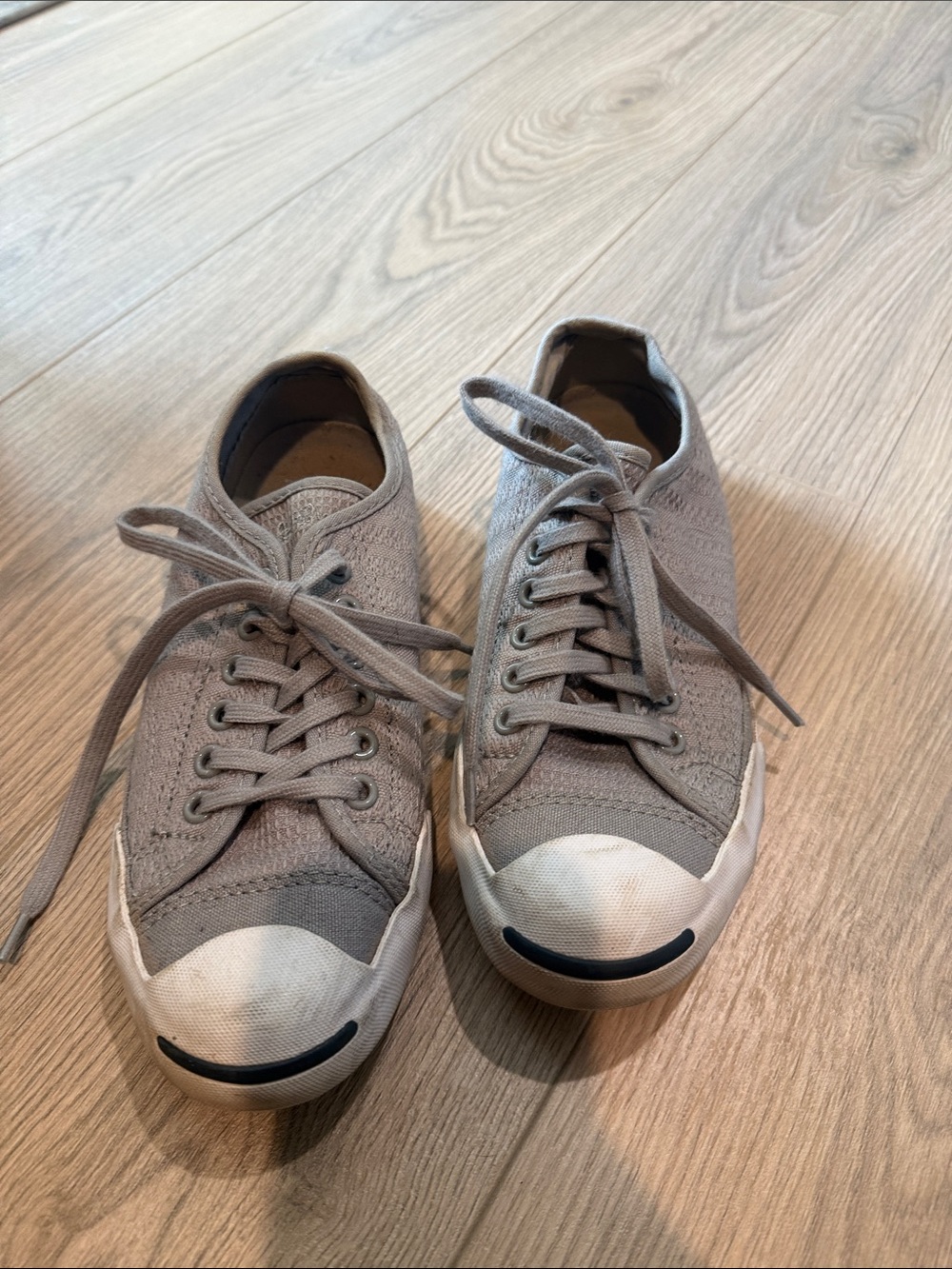 Converse Women's Gray Canvas Low-Top Sneakers